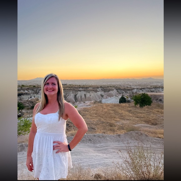 Pins and Needles white lace overlay A line dress size medium - Picture 7 of 8